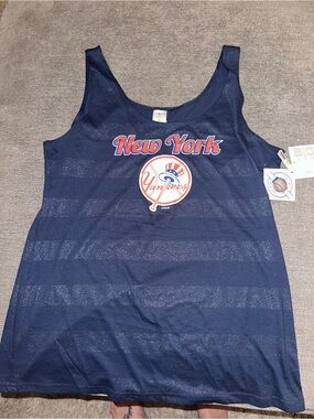 Vintage Y2K New York Yankees tank top NWT XL Sideline Apparel MLB Deadstock